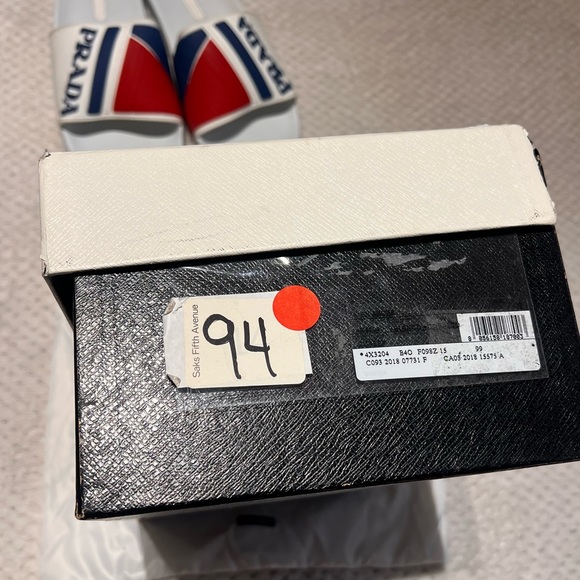 Prada Sandals Men 12 Red White Blue - Picture 7 of 7